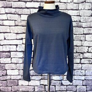 REI Gray Cowl Neck Long Sleeve Top Size L